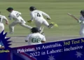 Pakistan vs Australia, 3rd Test Match