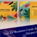 Tips for Business Cards
